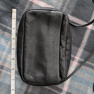 Baggu mini purse - black leather